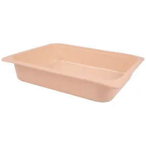 Barquette plastique gn ½ saumon h60mm