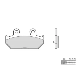Plaquettes de frein BREMBO 07058XS métal fritté scooter